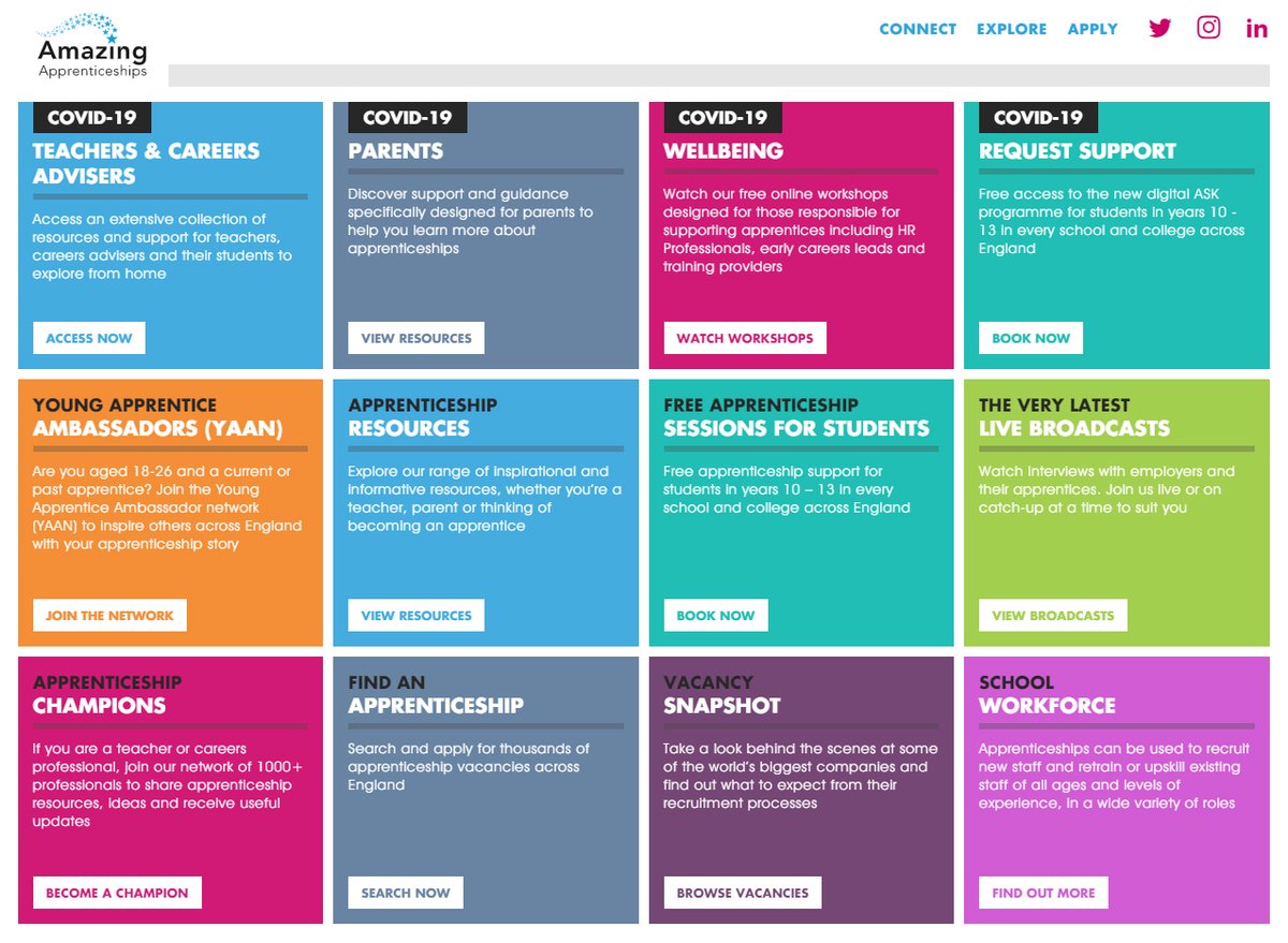 north_lancs's tweet photo. It's the start of another week so why not look at some of the amazing #Apprenticeship information available from @AmazingAppsUK

There are Apprenticeship sessions, wellbeing workshops and downloadable resources to help you plan your future.

Just visit https://t.co/1YUltXeUlU https://t.co/ZsxBb0zzDK