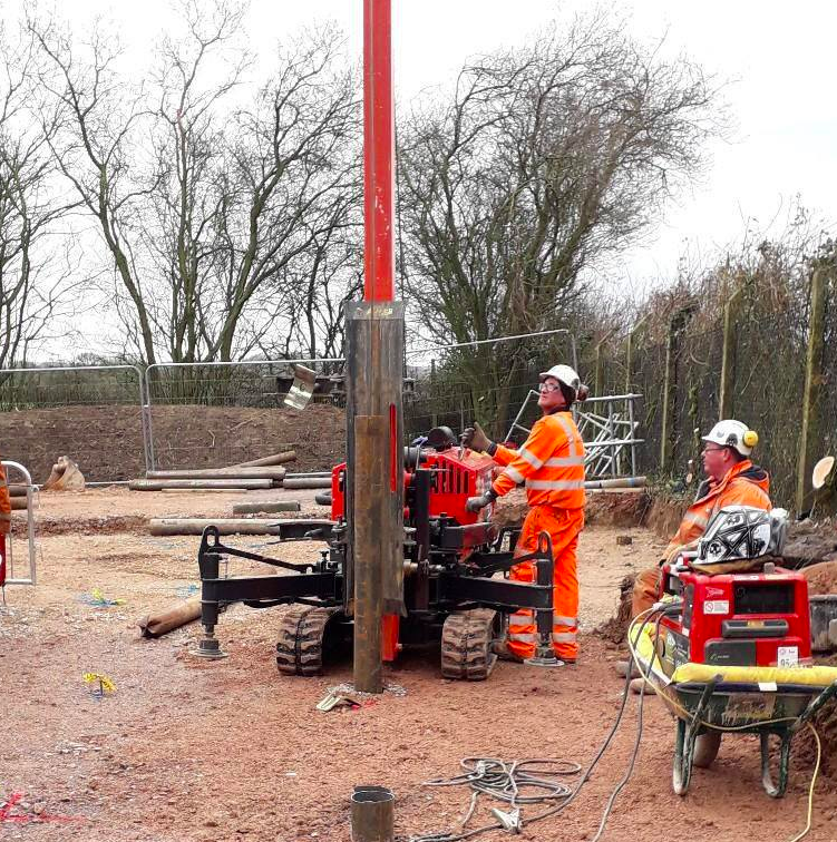 PilingUK's tweet photo. Check out our Cobra D1000 #drophammer working close to home in Salisbury. 

Our Cobra rigs are built to be durable and compact and are available in rotary configuration or drophammer. Get in touch with our team to discuss your requirements or to arrange a finance quote. #piling https://t.co/yhXN2sODMg
