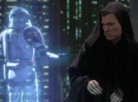 c7_noticias's tweet photo. ÚLTIMA HORA: Pedro Sánchez ordena al ejercicio clon ejecutar la orden 66. Jedis y fachas ahora serán perseguidos. #StarWars #NOTICIA https://t.co/3roCCDfOL1