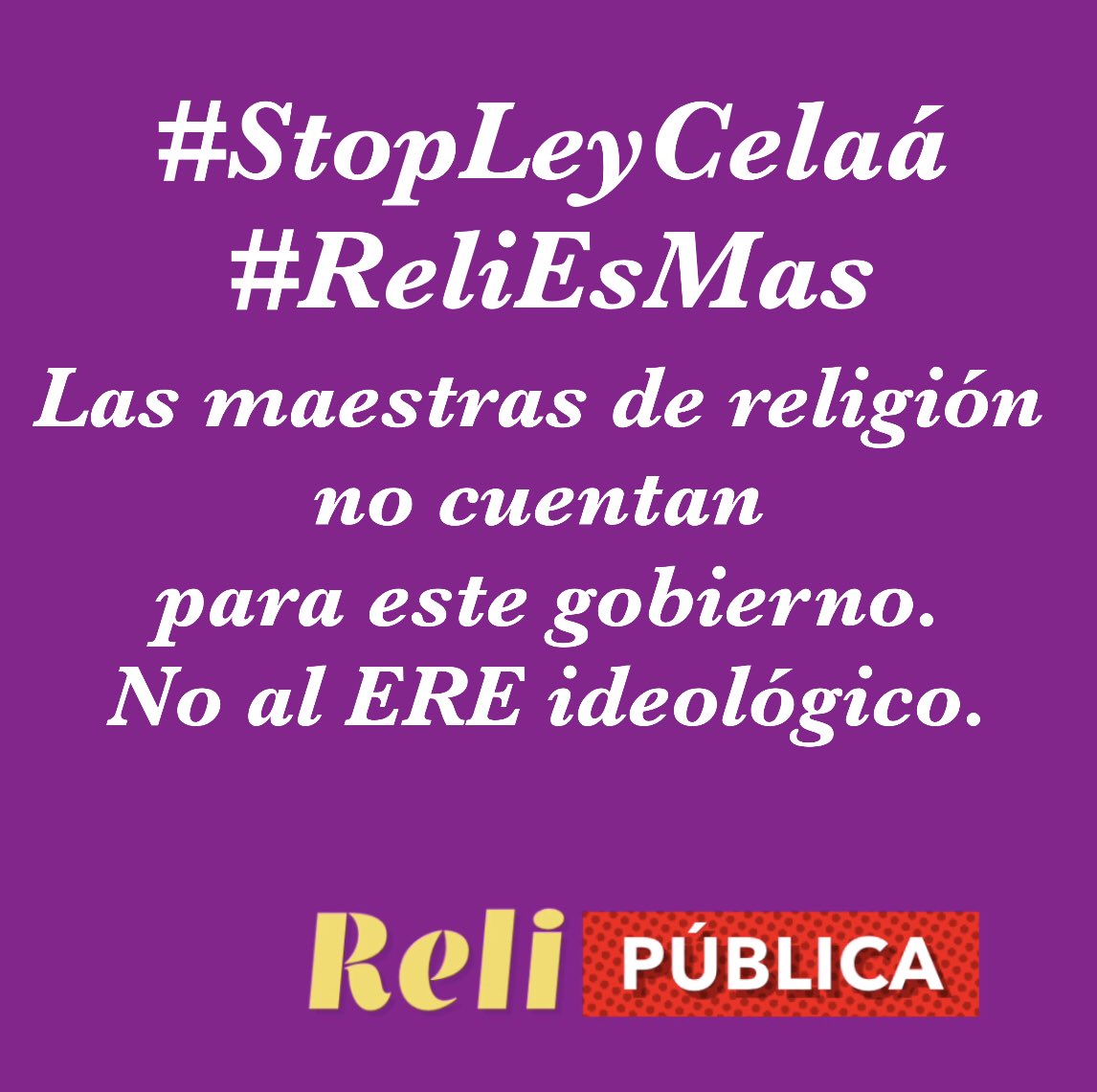villaverde007's tweet photo. A las 12:30 retuitea. Por favor. Ahora toca moverse aunque estés en casa #StopLeyCelaa #ReliEsMas https://t.co/g6nmAJsCBm