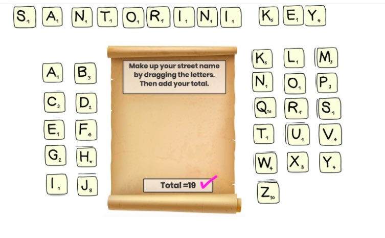 Today’s maths using scrabble letters. I teach a group of children around stage 3-4 and am finding different ways to make maths fun. The students drag and drop the letter tiles to spell words and add them together on <a href="/Seesaw/">Seesaw</a>. <a href="/CPatuawa/">Casey Patuawa</a> <a href="/KellyJ_McEvoy/">Kelly McEvoy</a> <a href="/cpausler/">Caroline Stephanie Pausler</a> #remotelearningtakp