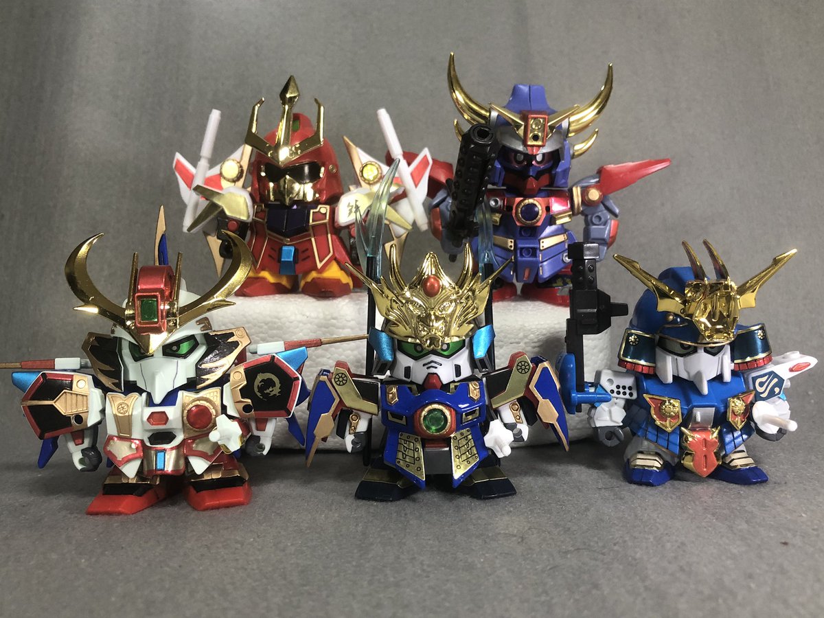 これで新生武者五人衆も揃いました❗️ 前作で有名なMS使っちゃっ