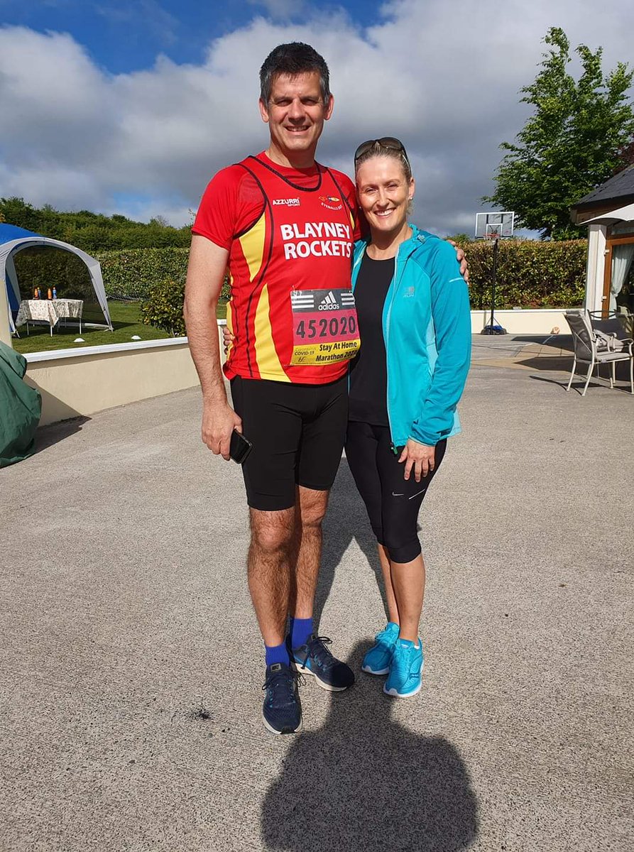 MucknoMania's tweet photo. Good luck to our Committee stalwart @GlennMurphy74 on his Marathon endeavor in his back Garden today .. In aid of front line workers .. 👍👏 https://t.co/9F7Sb8rdWS