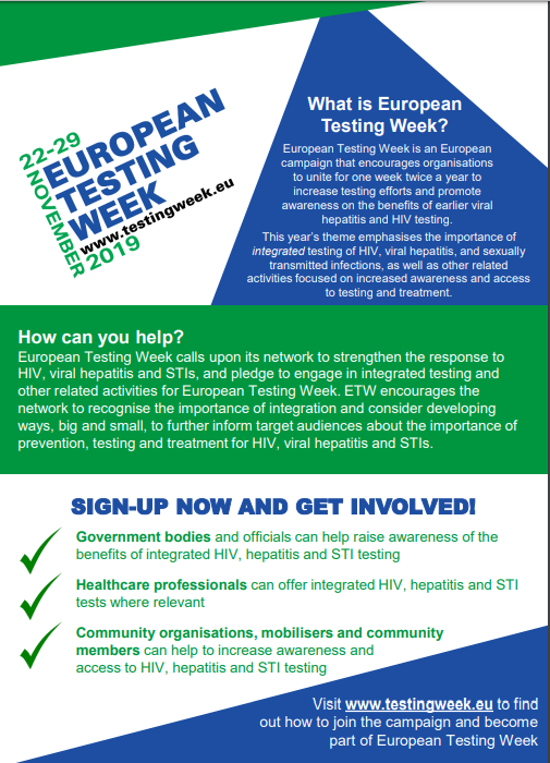 CorrelationNet's tweet photo. Spring European Testing Week #SETW, 15-22 May, has made a special announcement related to COVID-19. Read it, Sign-up and get involved!
https://t.co/xC6fQbnT4N
#EuroTestWeek #HarmReduction #Testing #ETW #Hepatitis #HIV #COVID19 #StayAtHOme #STI #Prevention https://t.co/dYwHeKWJvI