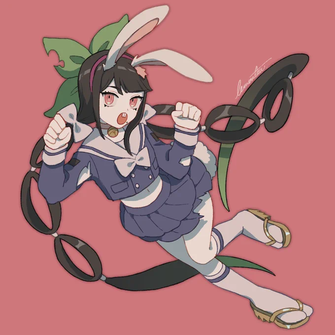 先日、やちうお先生にV3ネクロニカを回していただく際に描かせていただいた転子ちゃんと秘密子ちゃんです? 
