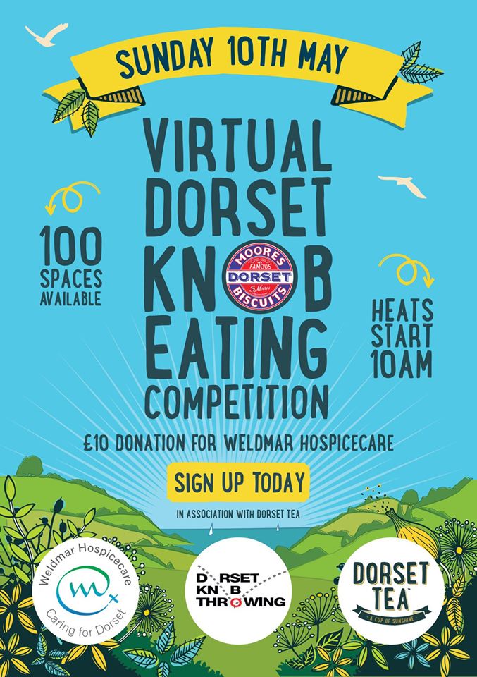 It's the last day to enter the Dorset Knob Throwing and Dorset Tea "Virtual" Knob Eating Competition on SUNDAY 10th MAY <a href="/dorset_tea/">Dorset Tea</a>  <a href="/gregjames/">Greg James</a> dorsettea.co.uk/competitions/d…