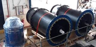 KellyAGolds's tweet photo. An exciting milestone for #Keadby pump station renewal project! 2 of the 6 new pumps have arrived onsite ready for installation. @EnvAgency are continuing to deliver all of our #Flood and Coastal Risk projects where it is safe for our teams and delivery partners to do so. https://t.co/UMiuvzfcMp