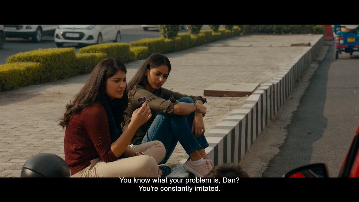 All Dan does is being extremely irritated, and Shiuli is the other way around, accepting everything with silence. In a way, this is the most unique premise of a "romantic" film, not that it is less intriguing.