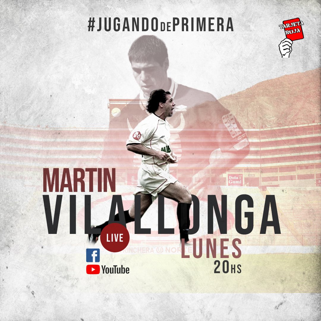 El tercer episodio de #JugandoDePrimera . <a href="/PabloOlivarez9/">Pablo Olivarez</a> mano a mano con #MartinVilallonga .
Esta noche a las 20.
#QuedateEnCasa