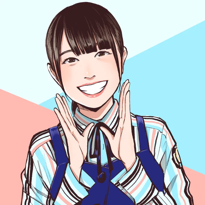 【#毎日日向坂】
マンガ家がガチで #日向坂46 描きます。毎日19:00更新!

13日目は #にぶちゃん こと #丹生明里 さんを描きました!タルタルチキン!!

明日は #宮田プロ こと #宮田愛萌 さんを描きます! 