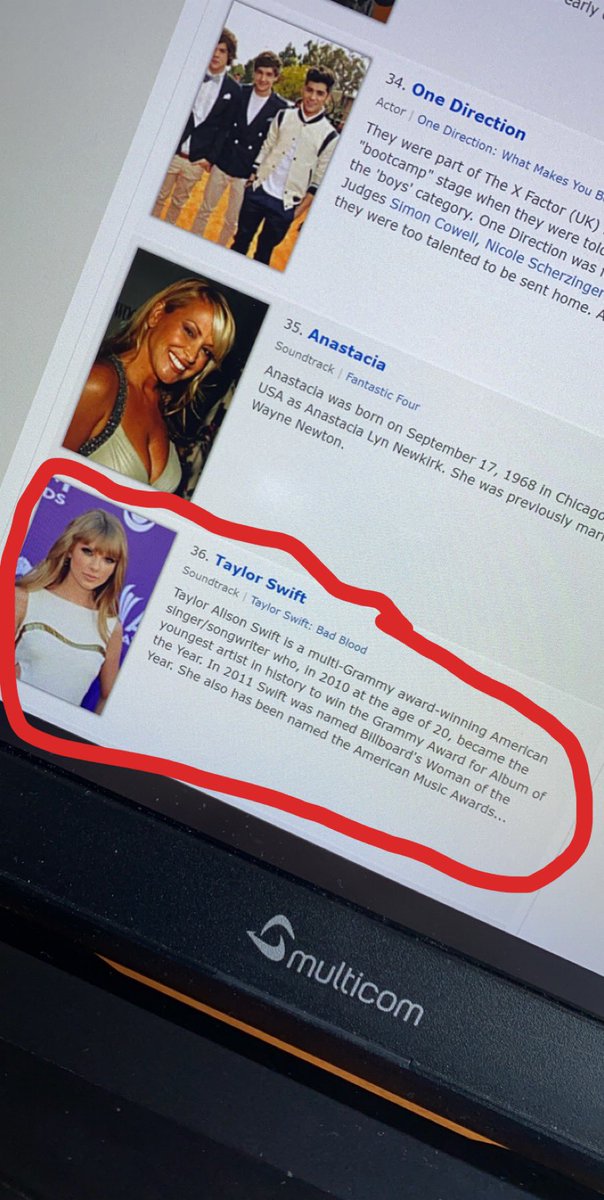 idaskeide1's tweet photo. What does @taylorswift13 do on the top 50 list of best artists?😱❌ https://t.co/TlakLDHQGq
