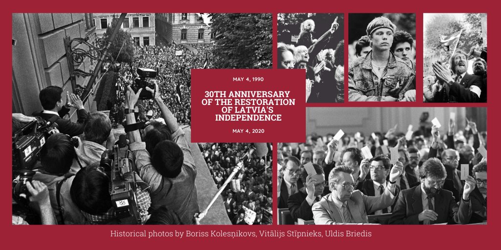 StudyLatvia's tweet photo. 🇱🇻 Today is one of the most important days in the history of Latvia. 30 years ago on May 4, 1990 the Declaration of Independence was adopted and today Latvia marks 30th anniversary of the Restoration of Independence. Long live #Latvia!❤️
🔗https://t.co/okSV9syFS2
#HistoryMaters https://t.co/BeiMC2k6WA