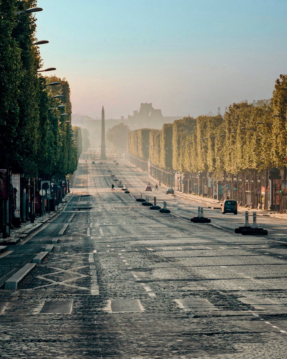 Capra_311's tweet photo. Les #Champselysees #confinés / #paris #confinement #lockdown #empty #emptyparis #arcdetriomphe https://t.co/8eEfKiiRkB