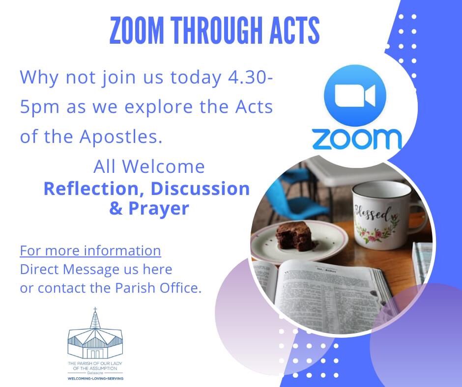 OLA_Gateacre's tweet photo. Today we will be looking at Acts 10 with Deacon Peter.

Why not join us? https://t.co/dFQjn35HZP