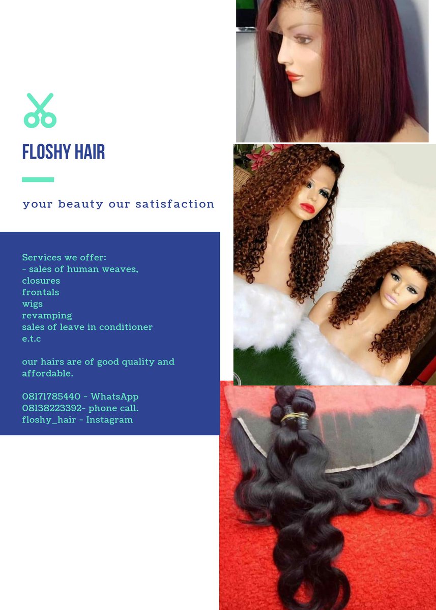 floshylopez's tweet photo. @Odunadekolade #SamzugaChatApp I need to do branding and customization for my hair business, less than 50,000 sir 🙏. Starting with flyers, business cards, delivery bags, receipts e.t.c https://t.co/n0wRllC7bH