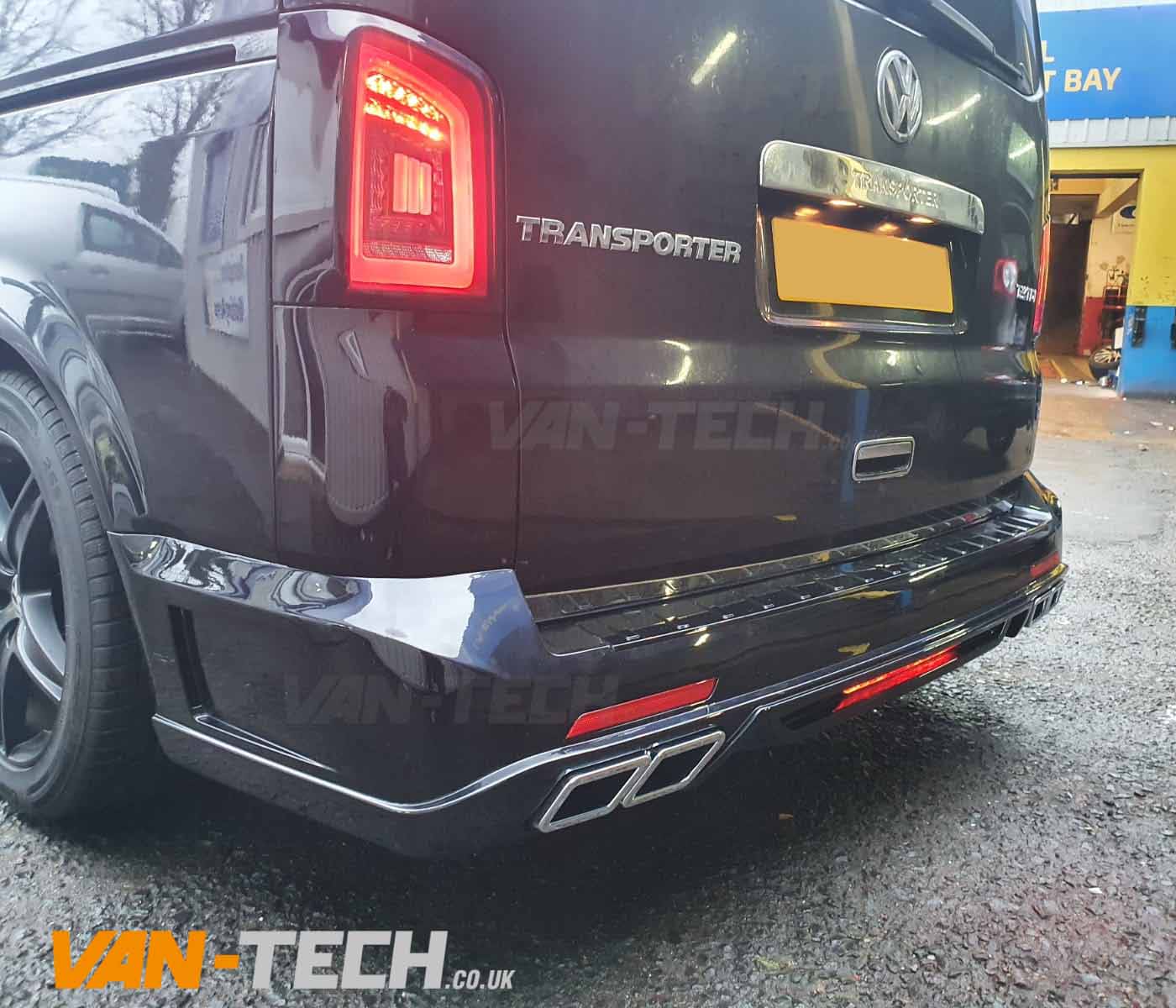 Van-Tech on Twitter: "NOW BACK IN STOCK SPECIAL OFFER PRICE VW Transporter T5 T5.1 Rear Tailgate Bumper Styling Kit USUAL £350 NOW £330!! Van-Tech Supply and fit accessories for VW Transporter