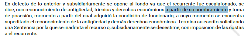 Se debe reconocer la profesionalidad de <a href="/policia/">Policía Nacional</a> y <a href="/info_dgp/">Dirección General de la Policía</a> interpretando sentencias de manera torticera. 
En este caso para no reconocer que le debe varios años de sueldo a los opositores "aptos por recurso"