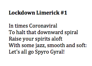 thephilipdodd's tweet photo. I've been using my lockdown time profitably by swapping daily limericks with my dear friend, the designer David Costa. Here's the first in our #Lockdownlimerick series - more to follow. https://t.co/ZLhZvype9q