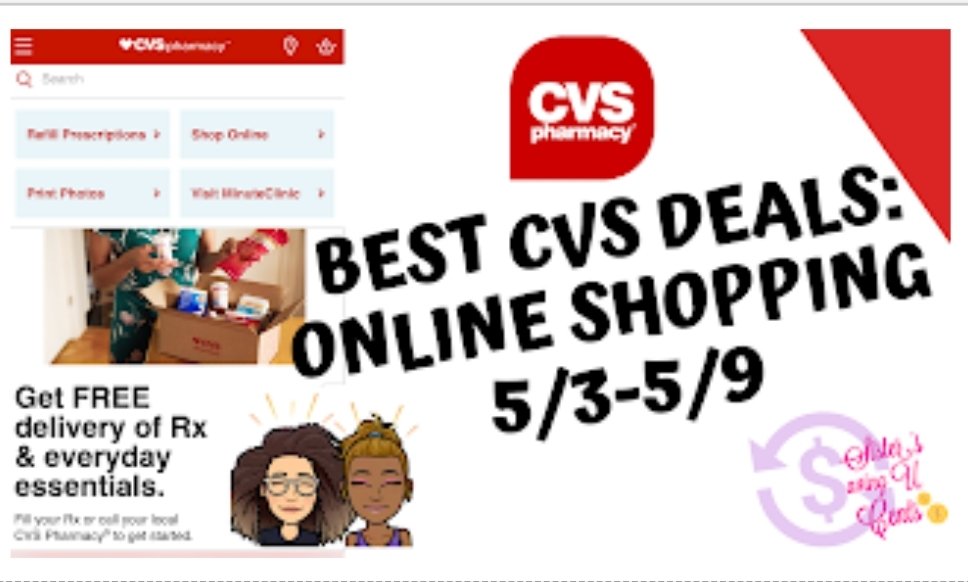 SistersSavingUCents : CVS ONLINE Deals Starting 5/3-5/9 https://t.co/9H3tcv19Tv #cvsdeals #cvsfreebies #cvscouponing https://t.co/6swrCO6eic