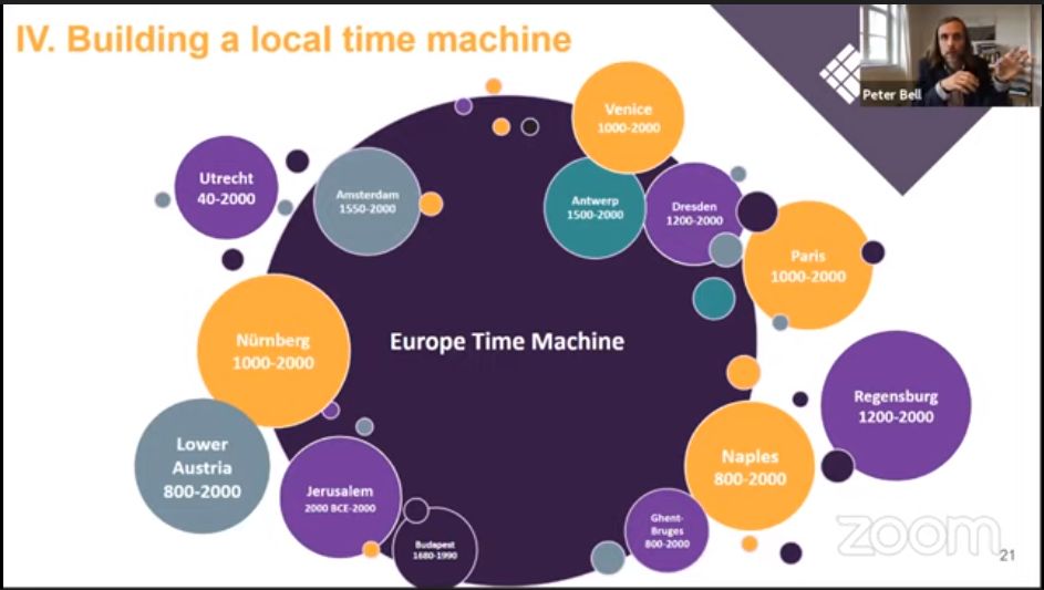 TimeMachineEU's tweet photo. Last week our German 🇩🇪 #TimeMachineAmbassador Peter Bell (@Peter_Bell77) and @KlusikEckert gave a keynote on our initiative during the #XchangeR20 conference at the @OpenGLAMat event! ✨

📺Rewatch their #GLAMhack20 presentation: https://t.co/JM7f69VnjY https://t.co/9bMQF8lyM5