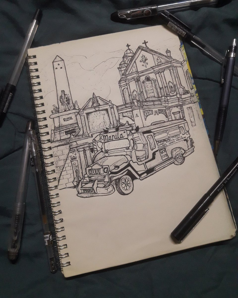 jaeregala8's tweet photo. Byaheng maynila!

#dream #explore #makeithappen #citytrip #citytripcollection #collection #manilaph #sampaloc #sampalocals #supportlocal #art #artsy #artphilippines #artph #letsdraw #sketch #sketchoftheday #penandink #blackandwhite #drawing #freehanddrawing #jaworks #aesthetic https://t.co/GYh6wEpYJa