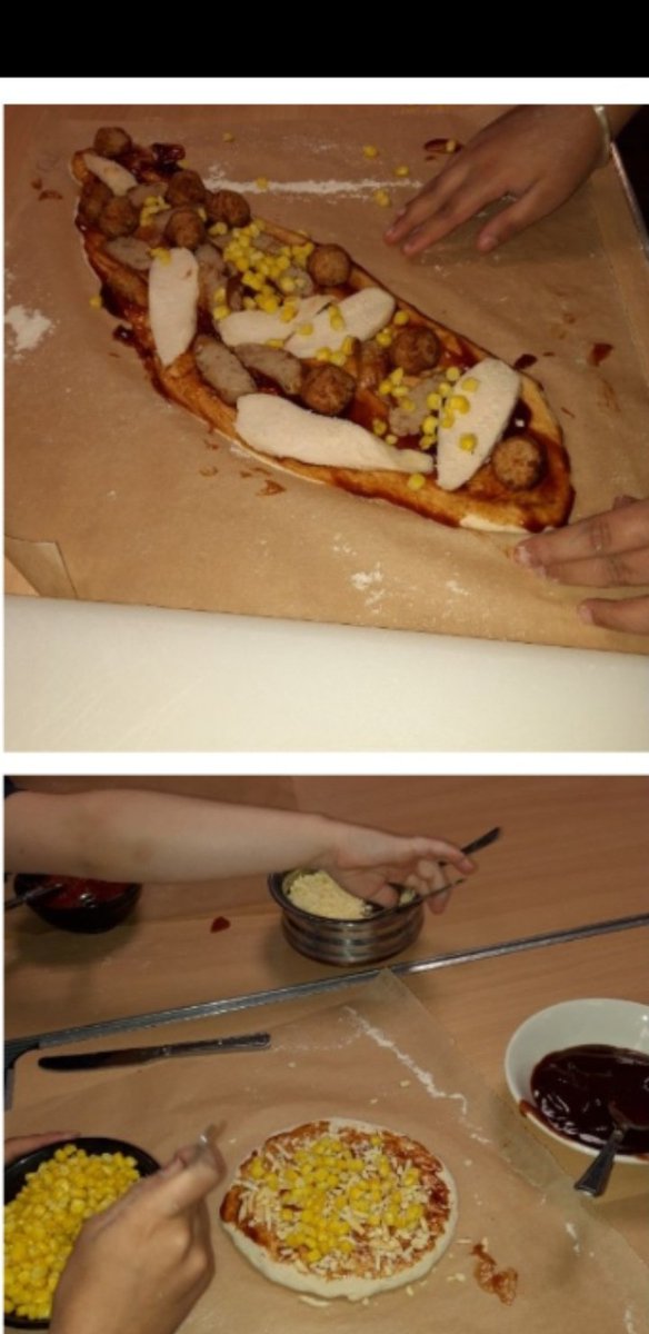 kellybodsworth's tweet photo. #perfect pizza making with key worker children @ wellingborough school @ChartwellsInd  @CarlKirby0 @KirstieBrimm #staysafe https://t.co/xvTgCiJVlg