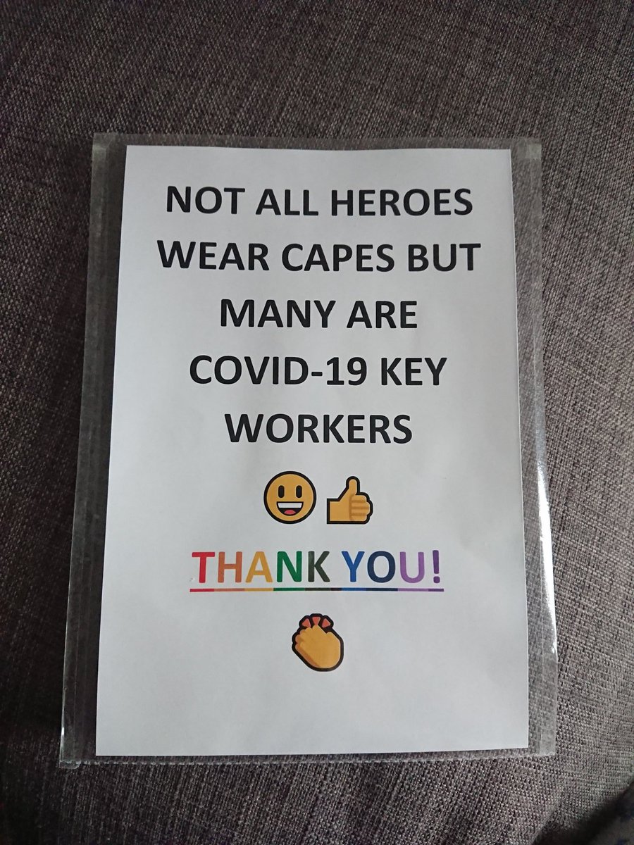 sarurrrg's tweet photo. Not sure how to say thank you and show appreciation to all our key workers so I looked for some inspiration online and made these for the front door and bins. I don't care if these are cringe, I'd rather say thank you somehow than not at all 😂❤️🧡💛💚💙💜 #thankskeyworkers https://t.co/D3lrwus78O