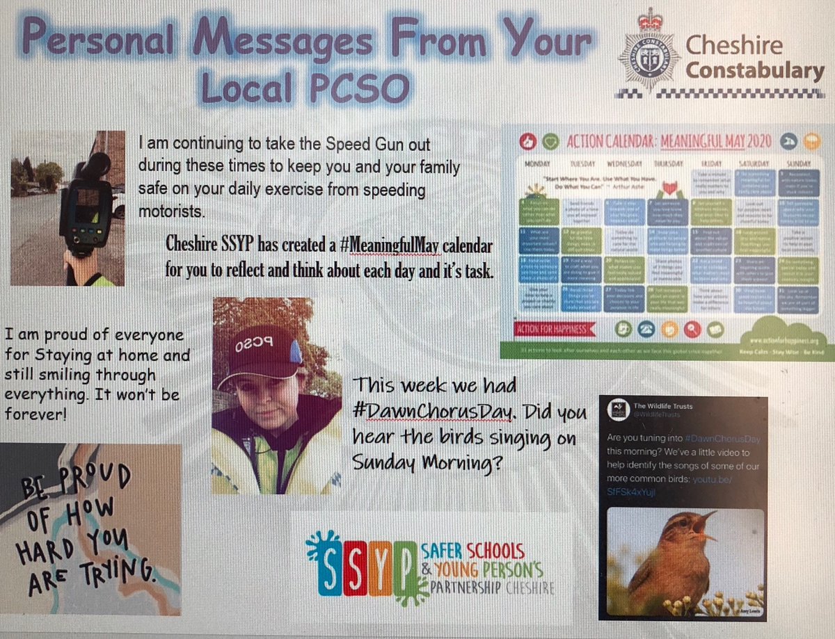 MaccHurdsPol's tweet photo. PCSO Estcourt - Week 5 of @CheshireSSYP while you’re at home PowerPoint has been sent to Hurdsfield Primary this morning!🏡
It is full of good activities to complete and valuable information to know👮🏻♀️. #WhileYou’reAtHome #StaySafe https://t.co/BthubLmtxY