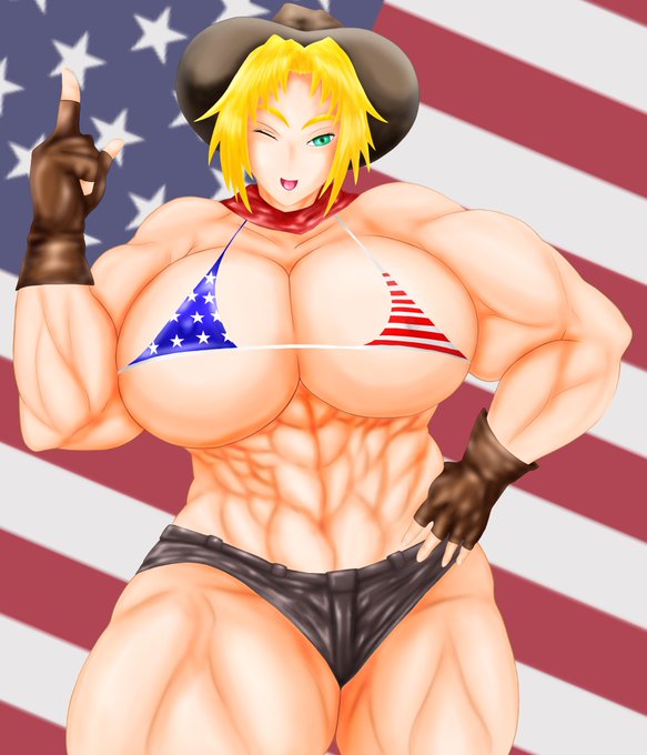 @ago810 顎さんの所のアヴァ・ラング・バーンズちゃん!
ムキムキ～プルプル～USA 