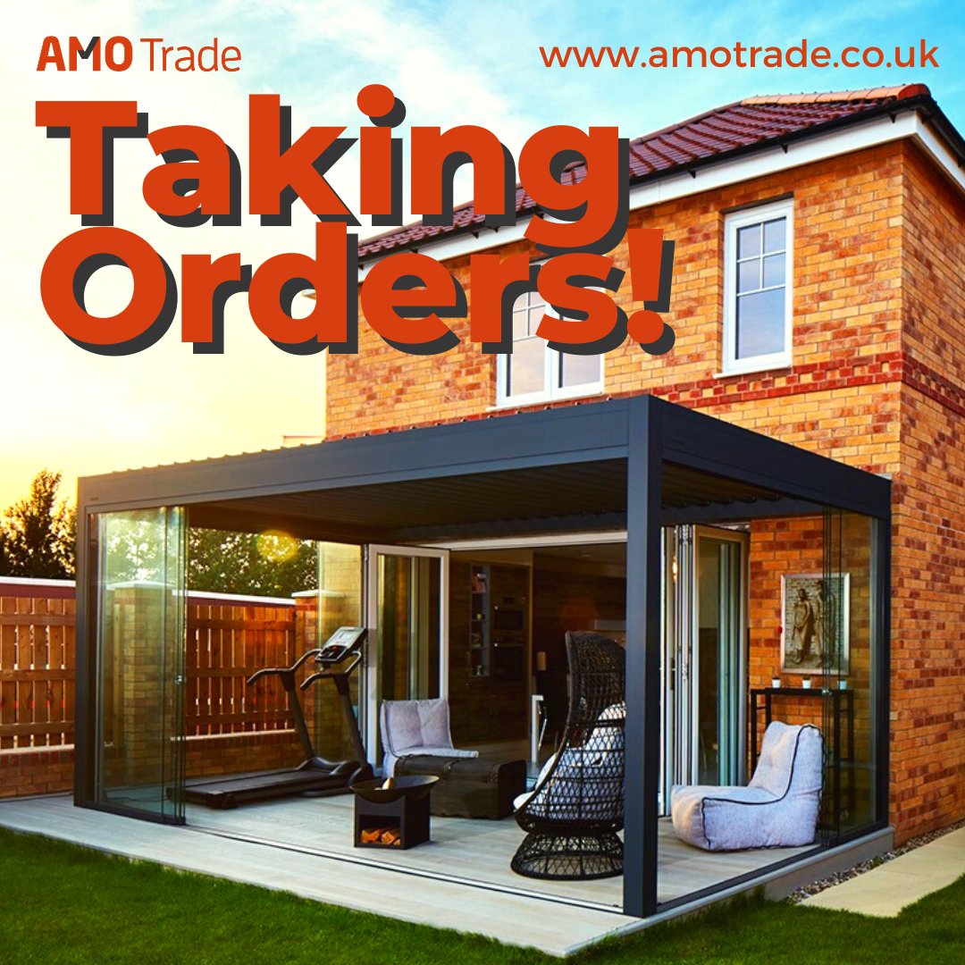 Tomorrow our production door are back open for business!

Our awning selections are a perfect addition to open up your garden space this summer.

amotrade.co.uk

#Awning #TradeOnly #Installation #Summer #Garden #BBQ #GardenImprovements