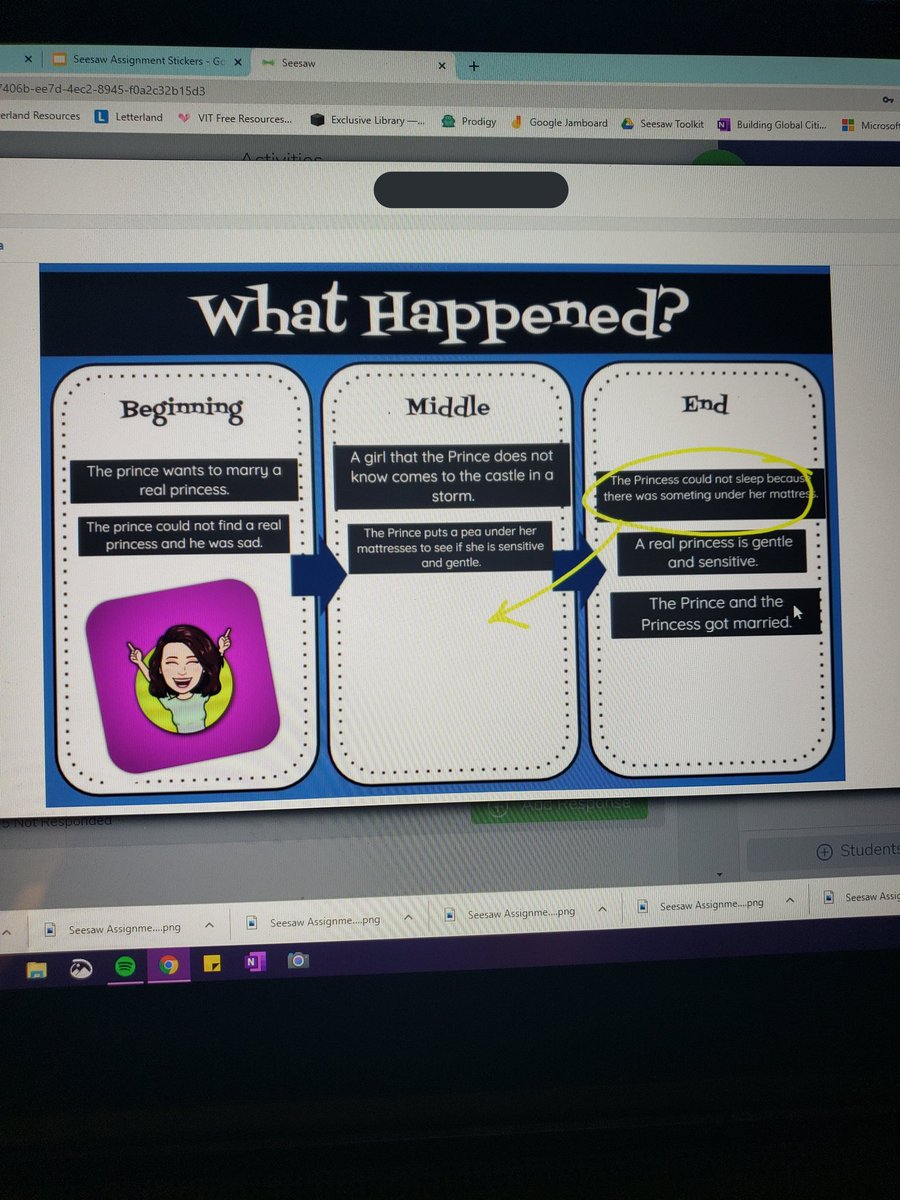 ColeyEdsall's tweet photo. Thank you @KSzajner for showing us how to create our own digital stickers &amp; add them to our seesaw assignments! 🤗 My firsties looooove stickers so I know they will love these! My bitmoji is a big hit in my classroom &amp; these will surely make the kids smile! @BryanRoadES @Seesaw https://t.co/Rm9rZviHqj