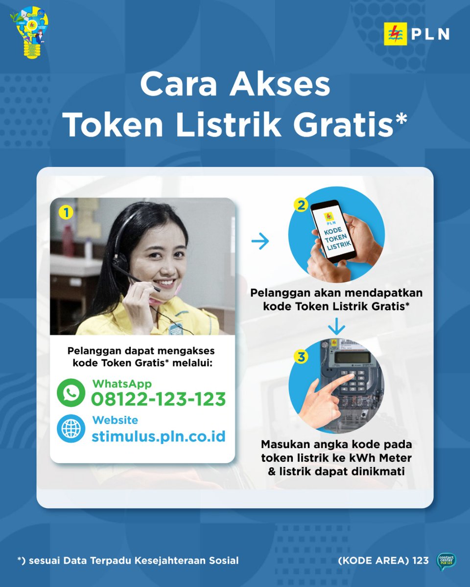 _pln_id's tweet photo. Hai Electrizen, Mimin mau kasih tau kalau Token Gratis dari PLN untuk Pelanggan Rumah Tangga Prabayar 450 VA &amp; 900 VA Subsidi, dan juga Bisnis &amp; Industri Kecil SUDAH DAPAT DIAKSES.

#PLNatasiCorona #TransformasiPLN #PowerBeyondGenerations https://t.co/DJrnvmhtkG