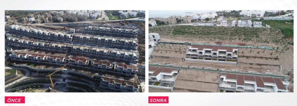 Bakan Kurum sözünü tuttu; hepsini yıktı