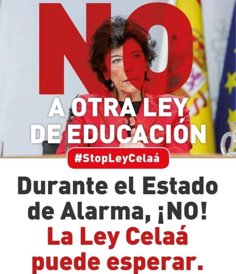 jcrebo's tweet photo. Por favor antes de cualquier cambio, Sra. Ministra, @CelaaIsabel, @educaciongob, evaluemos lo que antes salió bien o salió mal.
¿Para cuándo reducir la ratio en las aulas?
#StopLeyCelaá  
#ReliEsMas  
#NoCierresMiCole https://t.co/YeBYpfGhRF