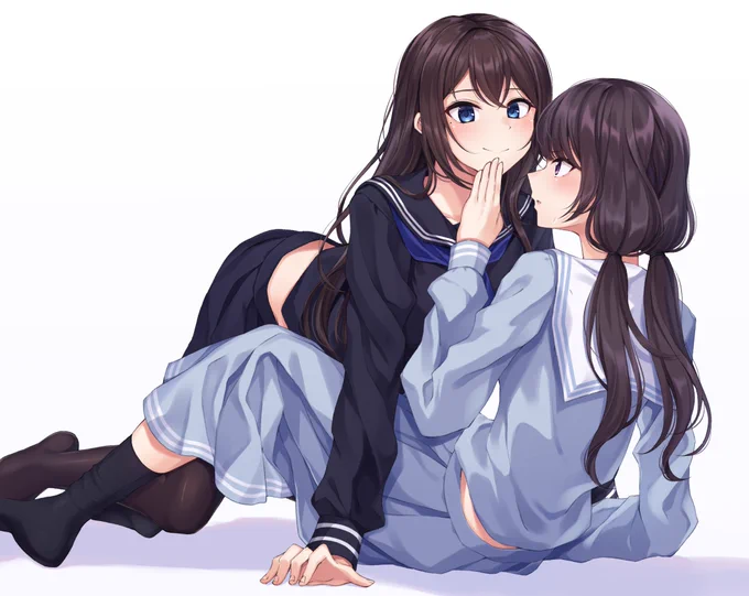 グイグイ来る先輩とそれに振り回される後輩ちゃん…みたいなのが好きという絵です…
#創作百合 