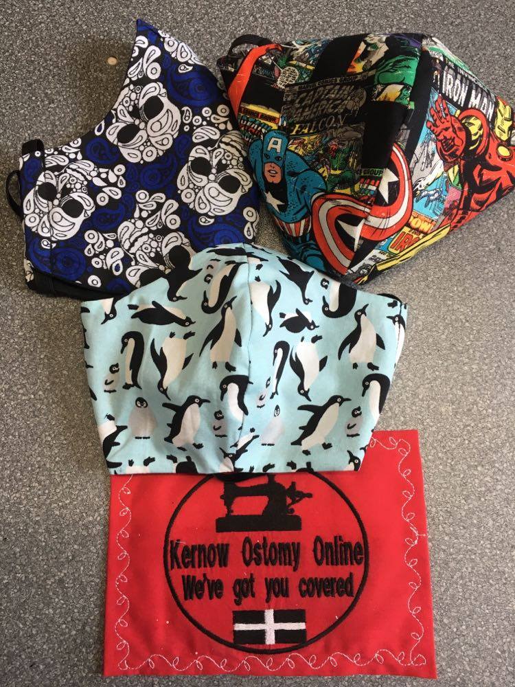 LHBodybeautiful's tweet photo. another order finished, two cotton black masks, with hoop elastic rather than around the ear. #facemask #mask #protectyourself #protectTHENHS #kernowostomyonline ©kernowostomyonline . https://t.co/oG7wxUDXMk