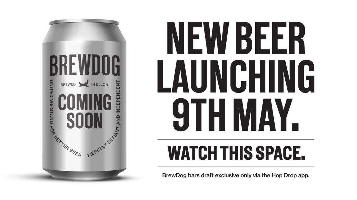 BrewDogDogTap's tweet photo. OnSaturday we're launching a brand new beer, Exclusively via Hop Drop in Crowlers!
"Jagged Edge" is our new dry and bitter IPA. Think Jack Hammer but smashable!
#brewdog #dogtap #ellon #newbeerlaunch #aberdeen https://t.co/pRnwKNCXg7