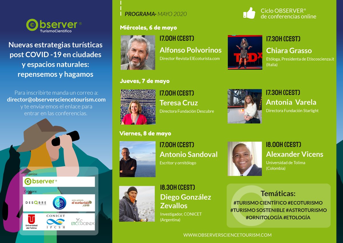 Ciclo de conferencias 'Nuevas estrategias turísticas post COVID-19 en ciudades y espacios naturales', con la participación de la Fundación #Starlight