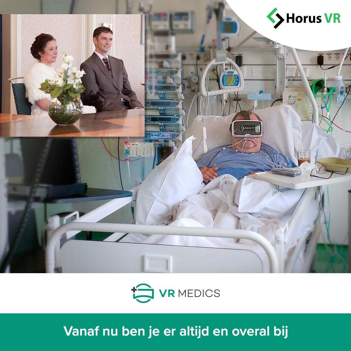 VRMedics's tweet photo. Dankzij VRiend van HorusVR ben je er altijd en overal bij in 360°. Al ben je in het ziekenhuis, woonzorgcentrum,.. je hoeft niets te missen van wat er thuis allemaal te beleven is. Doorbreek het sociaal isolement door Covid19 dankzij VRiend. https://t.co/WSoJOzdQqi