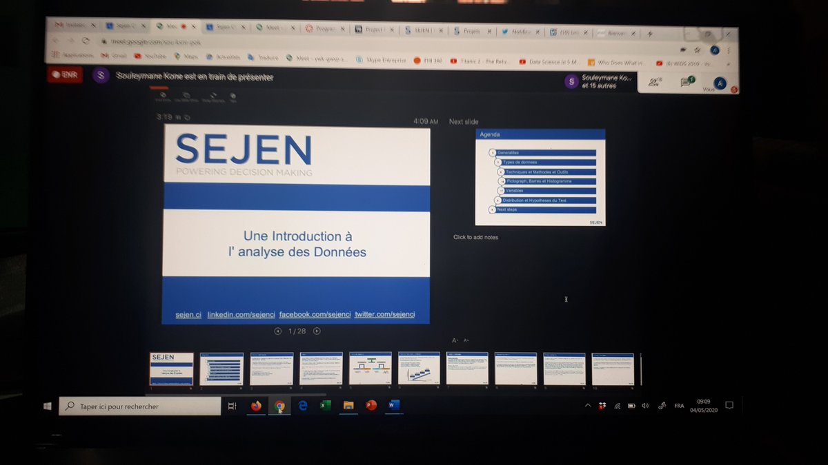 sejenci's tweet photo. #Lesrencontresdesejenci
Ecosystem Building: le 04 mai 2020
Formation des structures publiques; Programme de développement des capacités de gestion de données #ouverturedesdonnées #FormationDataScience #Renforcementdescapacités @DGateway https://t.co/aRaQKwEAhl