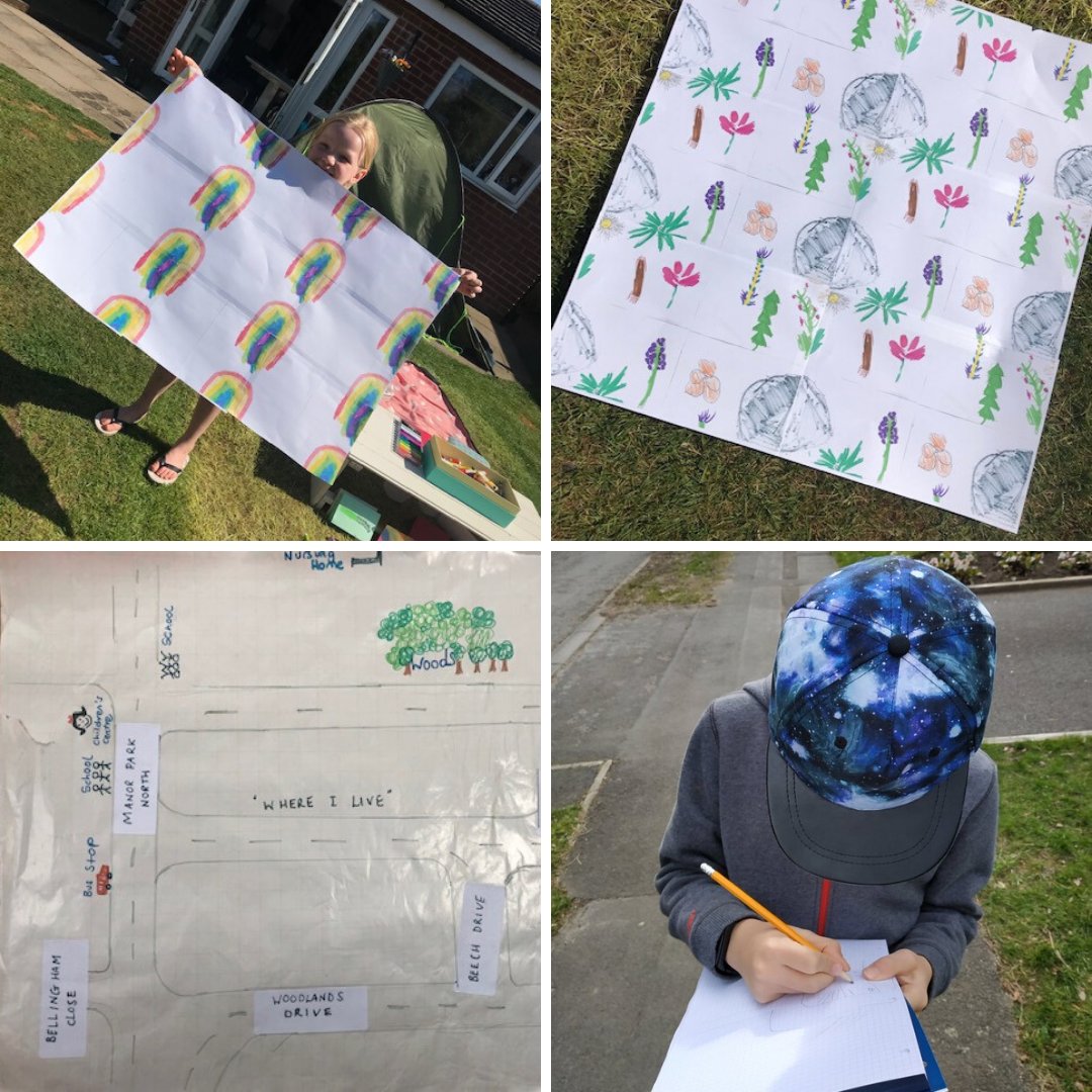 chethamslibrary's tweet photo. We'd like to give a big thank-you to all of our Library Learners who have been working hard on our activity packs each week. 🙌 Shout out to Jacob, Megan, Sophia and Luke who sent us these fantastic pictures! #LibraryLearners https://t.co/JmSaSJcsT0