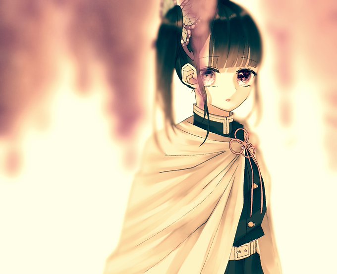 れんづさんがTwitterに投稿した栗花落カナヲ(鬼滅の刃)のイラスト。