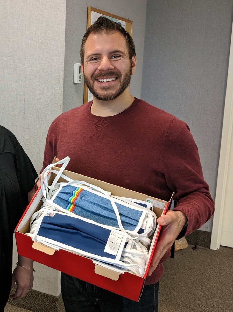 piedmontcare's tweet photo. Thank you @UpstatePride &amp; Billiam Jeans! Ronald Patane delivers masks for our clients. If you are a client &amp; need a mask, contact your Case Manager. Contact #UpstatePride if you are not a client, need a mask, want to help, have questions about this effort. #PartnersWork #TeamWork https://t.co/Ns6UTWx47x
