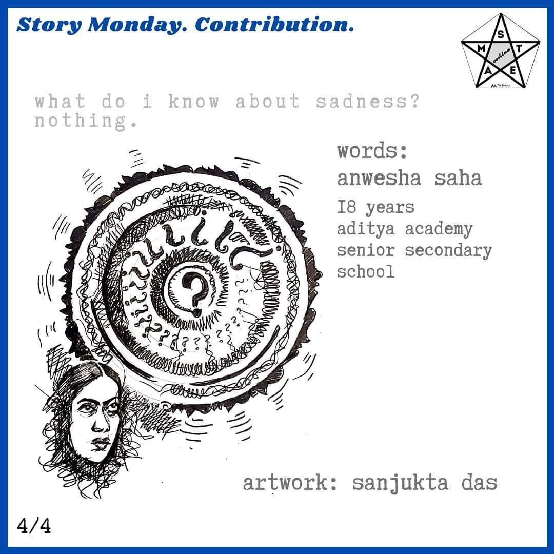 themakerscollab's tweet photo. Today in #StoryMonday, we have a contribution by Anwesha Saha who weaves together a beautiful piece on mental health awareness.
Let us know your views. Comment. Contribute! Check this👇
https://t.co/ujPBGio79V
#STEAMonline #StoryMonday
#Literature #Mentalhealth  #mentalwellbeing https://t.co/VpQoqWifOY