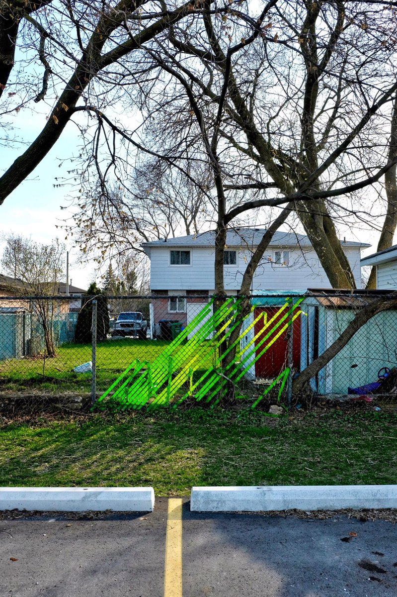 stevenlaurie's tweet photo. Ribbon. (Bromsgrove Rd.) #backyard #green #photography #photooftheday #newtopographics #visualsoflife
 #photograghy #banal #mundane #photooftheday #canadianart #light #contemporaryphotography #documentingspaces #everydaysubjectmatter  #subjectivelyobjective https://t.co/tvgm02Qi4l