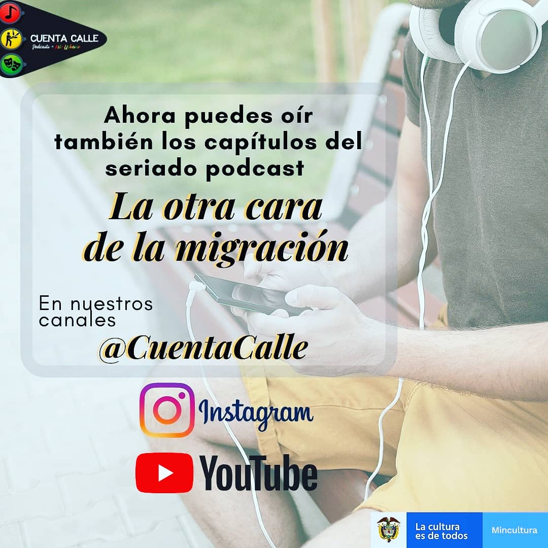 CuentaCalle's tweet photo. #QuédateEnCasa El seriado #podcast "La otra cara de la #migración" YA está disponible en https://t.co/LnnJ8q8Xxt y plataformas #Spotify #ivoox #soundcloud #YouTube e
#igtv Ayúdanos a multiplicar este mensaje para que más conozcan el arte urbano que se teje en la #frontera #Cúcuta https://t.co/FDRnGJ0zgb