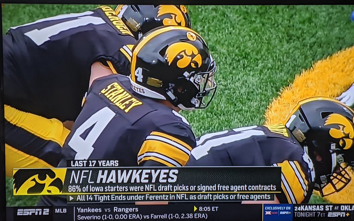Robert_Read34's tweet photo. I just came across this insane stat again. Nate Wieting kept the streak alive at tight end by signing with the Browns. https://t.co/JukElwNDEA