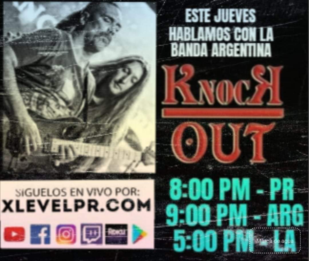 KO_HardRock's tweet photo. 💥Jueves 7/05, entrevista para Puerto Rico de la mano de @XLEVELPR.COM
8:00 pm Puerto Rico
9:00 pm Argentina
5:00 pm Los Angeles
En vivo por:
🌐 | https://t.co/hG3wNFMtgnм
✅ | App/Plαy Sтore: X LEVEL MEDIA
📺 | Roĸυ: X LEVEL MEDIA
📲 | +1 787-269-6637
#XLEVEL #knockouthardrock https://t.co/CUep9J1naP