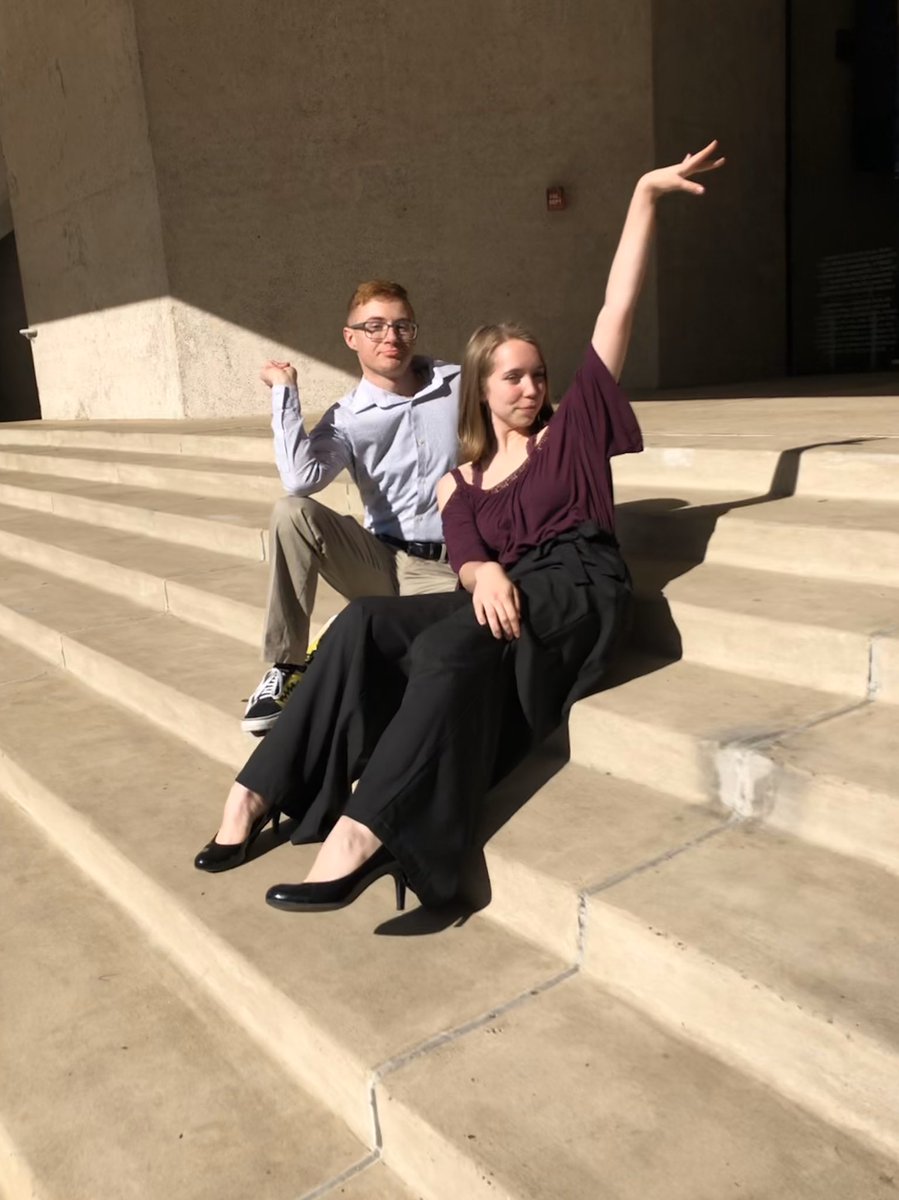 _the_emil_'s tweet photo. It’s prom week! Today’s theme is favorite memory from Travis, and I have to say taking the theatre class field trip to see the Alley’s A Christmas Carol was a really great day🤗 @TravisTheatre #thsclassof2020 https://t.co/mg0wKHsITi