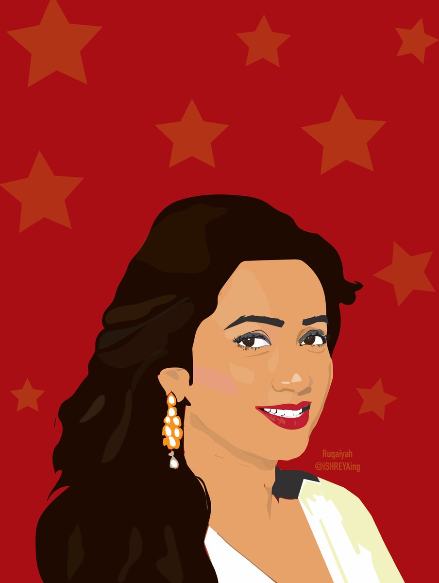 iSHREYAing's tweet photo. Learning a new software #Adobeillustrator, and obviously started practicing with my most fav person @shreyaghoshal  😍😍😍 #Howsit #beginner https://t.co/DpED11nHWk